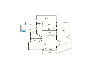 Vakantiehuis Blokhus Grondplan 25