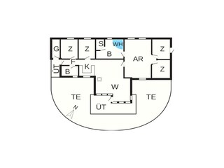 Casa de vacaciones Vaeggerløse Plano de planta 4