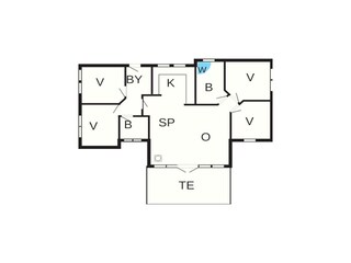 Vakantiehuis Fjand Grondplan 22