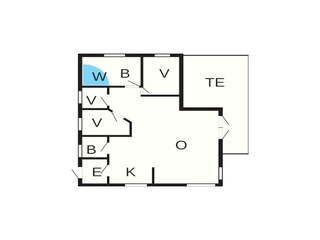 Vakantiehuis Lønstrup Grondplan 24