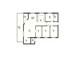 Casa de vacaciones Råbylille Strand Plano de planta 37