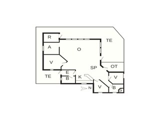 Vakantiehuis Harboøre Grondplan 35