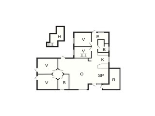 Vakantiehuis Aalbæk Grondplan 29