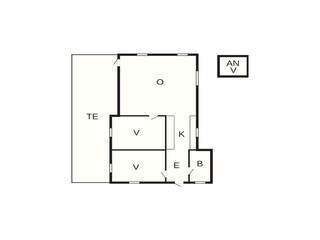 Holiday house Vaeggerløse Floor Plan 44