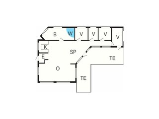 Casa per le vacanze Vejers Strand Pianta del piano 50