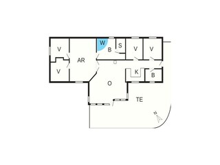 Casa de vacaciones Vaeggerløse Plano de planta 48