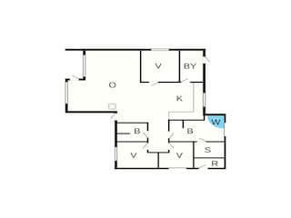 Vakantiehuis Fanø Bad Grondplan 39