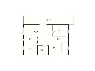 Vakantiehuis Høll Grondplan 2