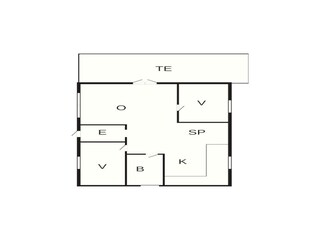 Casa per le vacanze Høll Pianta del piano 3