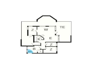 Vakantiehuis Ebeltoft Grondplan 43