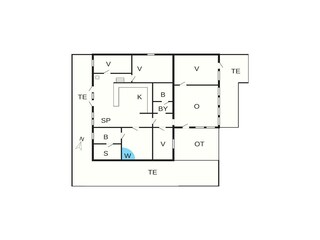 Vakantiehuis Harboøre Grondplan 36