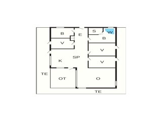Casa de vacaciones Aalbæk Plano de planta 37