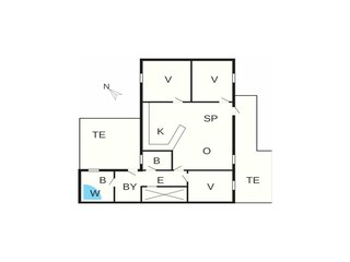 Vakantiehuis Ferring Grondplan 28