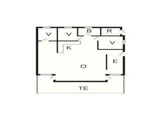 Vakantiehuis Løkken Grondplan 2