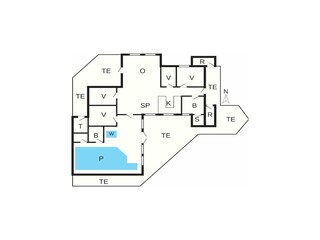 Maison de vacances Nørlev Strand Plan d'étage 46
