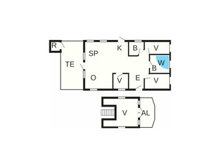 Maison de vacances Hanstholm Plan d'étage 45