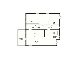 Vakantiehuis Ferring Grondplan 36