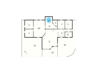 Holiday house Vaeggerløse Floor Plan 50
