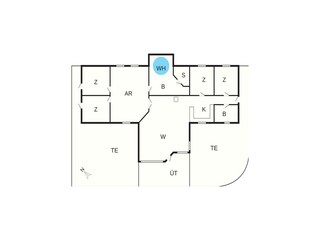 Holiday house Vaeggerløse Floor Plan 55