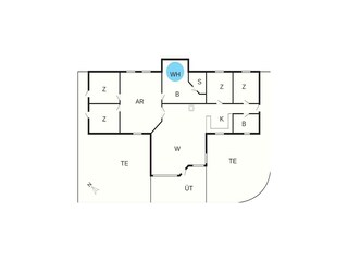 Holiday house Vaeggerløse Floor Plan 14