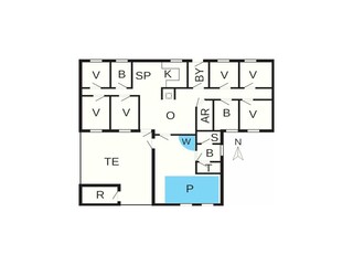 Vakantiehuis Ulfborg Grondplan 31