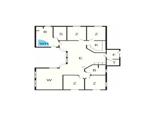 Vakantiehuis Bratten Strand Grondplan 2