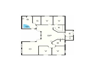 Vakantiehuis Bratten Strand Grondplan 27