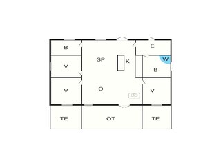 Vakantiehuis Hyldtofte Grondplan 41