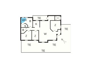 Vakantiehuis Aalbæk Grondplan 29