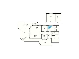 Vakantiehuis Otterup Grondplan 33