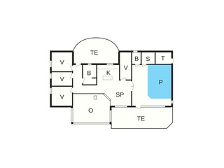 Holiday house Nørlev Strand Floor Plan 42