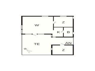 Maison de vacances Gudhjem Plan d'étage 14