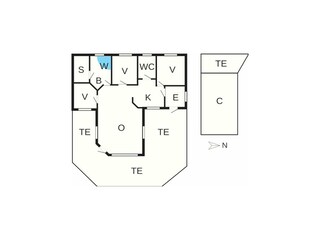 Maison de vacances Sjølund Plan d'étage 2