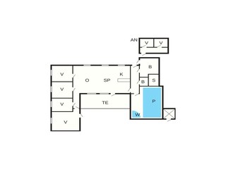 Casa per le vacanze Ørsted Pianta del piano 40