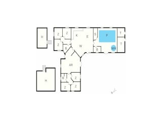 Casa per le vacanze Vaeggerløse Pianta del piano 10