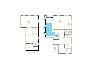 Vakantiehuis Købingsmark Grondplan 54