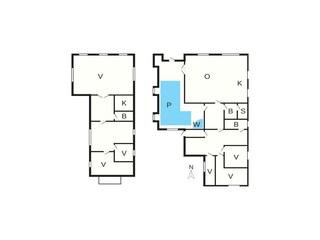 Vakantiehuis Købingsmark Grondplan 54