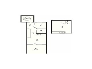 Appartement Fanø Bad Grondplan 2