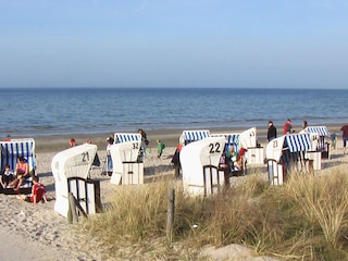 Strand an der Villa Meeresbrise