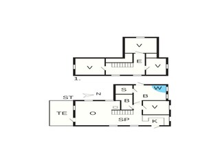Vakantiehuis Harboøre Grondplan 14