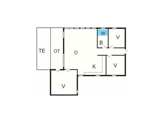 Casa per le vacanze Blåvand Pianta del piano 52