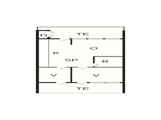 Appartement Bogense Grondplan 46