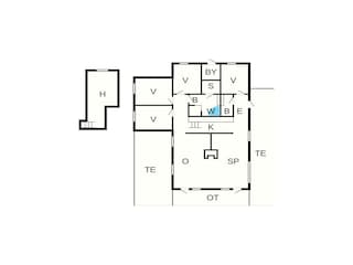 Vakantiehuis Lyngså Grondplan 34