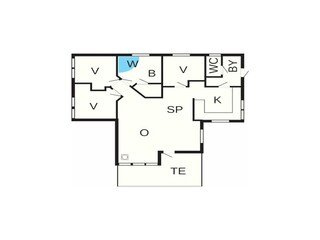 Vakantiehuis Fjand Grondplan 37