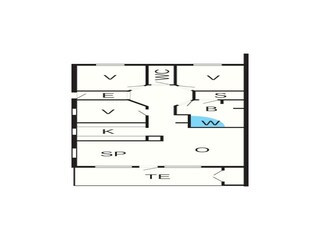 Casa de vacaciones Egernsund Plano de planta 44