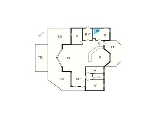 Vakantiehuis Mullerup Grondplan 37