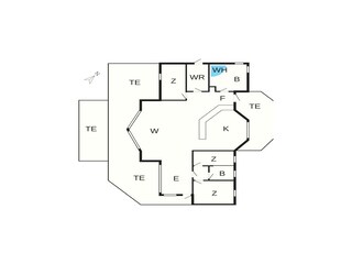 Vakantiehuis Mullerup Grondplan 36