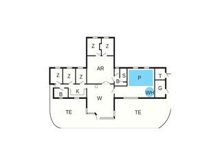 Vakantiehuis Kegnæs Grondplan 37
