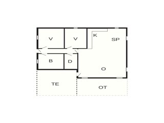 Casa per le vacanze Henne Strand Pianta del piano 37
