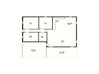 Maison de vacances Henne Strand Plan d'étage 4